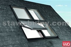 ROTO Střešní okno Designo trojsklo COMFORT R79C rozměr 065/118 K200, zateplovací blok